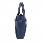 Beau Design Stylish  Blue Color Imported PU Leather Casual Handbag With Double Handle For Women's/Ladies/Girls